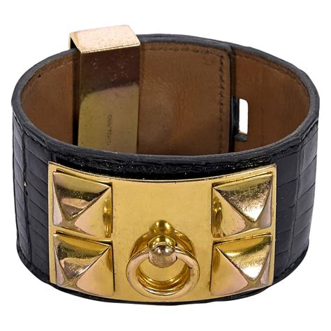 hermes crocodile collier de chiens|hermès collier de chien bracelets.